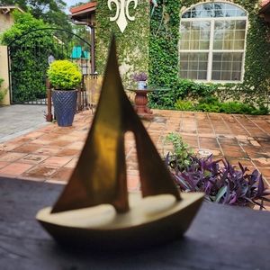 5" Brass Sailboat